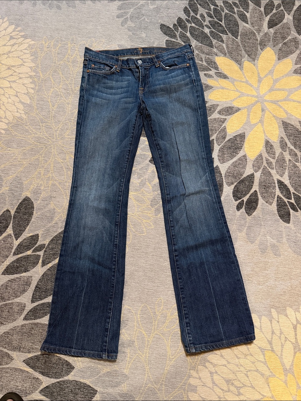 7 For All Mankind Dark Blue Boot Cut Jeans-Sz 28